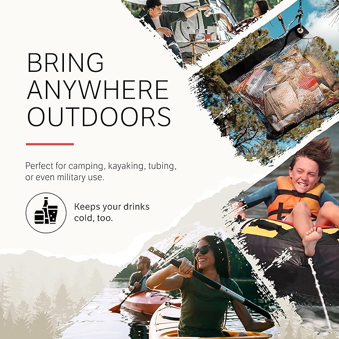 The RATSACK Ultralight Camping Bundle - Rodent Proof Dry Bag for Backpacking - Bear Bag Food Storage for Camping with Coghlans Odor Proof & Waterproof Bag, Survival Utility Rope and Carabiner (Medium)