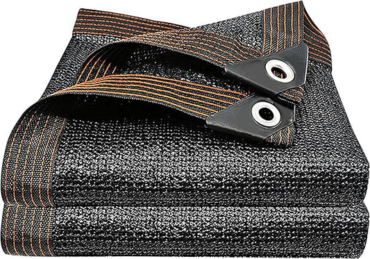 winemana 50% Black Shade Cloth, 3.3 x 6.6 FT Durable Mesh Tarp with Grommets, Garden Sunblock Shade Cloth Shading Antifreezing for Plants Cover, Greenhouse, Barns Kennel, Patio, Tomatoes