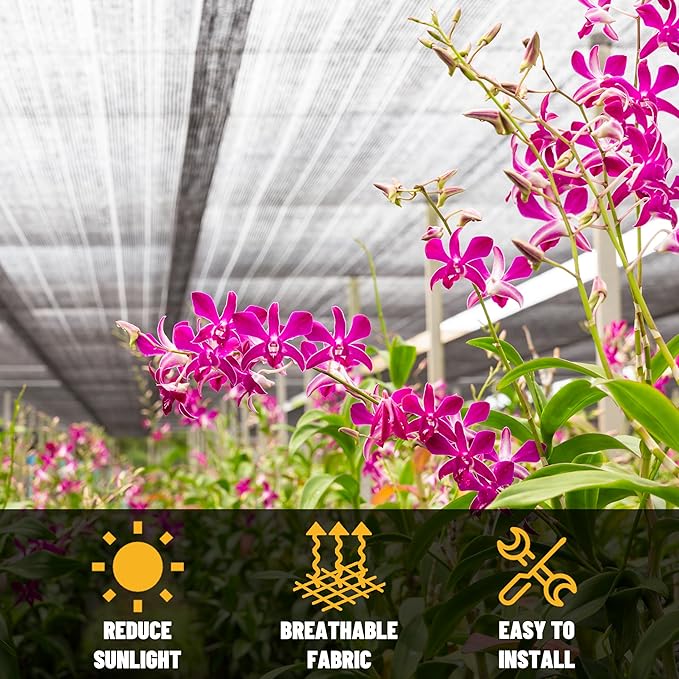 ShadeMart 70% Shade Cloth for Plant, Custom Size 17FT x 34FT Outdoor Dog Shade Tarp, Shade Cover with Upgrade Grommets and Zip Ties, Sunblock Net for Garden Carport Chicken Coop Dog