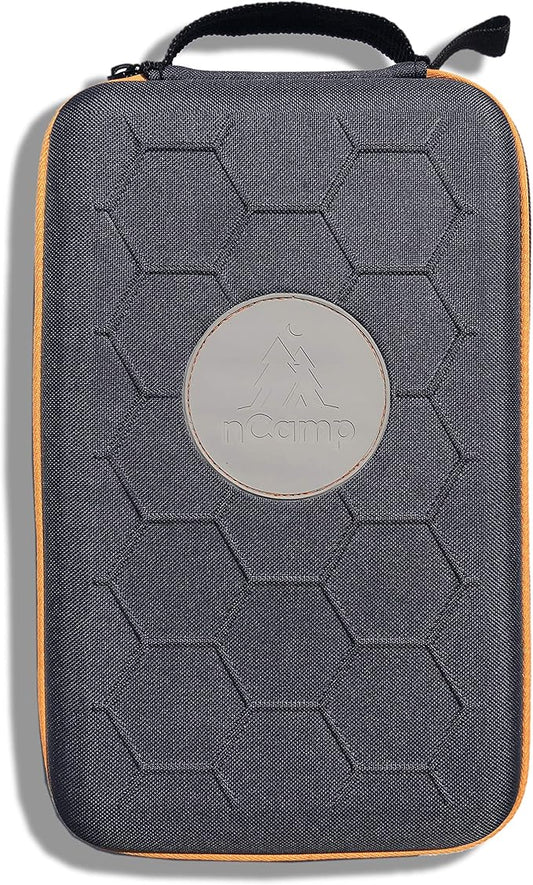 nCamp - Camping Stove Bag, Backpacking Stove Carrying Case for Camping Accessories, Compact & Lightweight, 12 x 7.5 x 3 inches