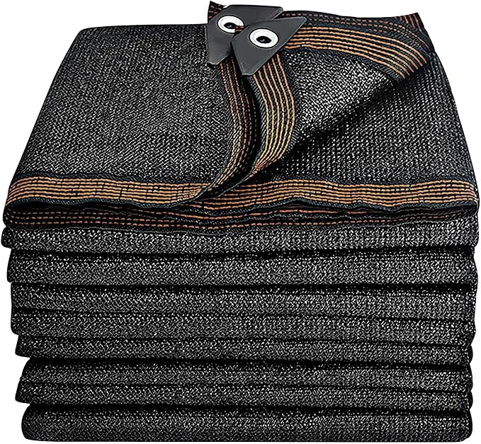 winemana 50% Black Shade Cloth, 20 x 48 FT Durable Mesh Tarp with Grommets, Garden Sunblock Shade Cloth Shading Antifreezing for Plants Cover, Greenhouse, Barns Kennel, Patio, Tomatoes