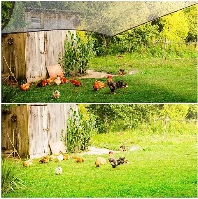 90% Black Shade Cloth, 10 x 10 FT Sun Shade Net with Grommets, Garden Sunblock Shade Cloth Shading for Greenhouse, Plant, Pergola, and Backyard Patio