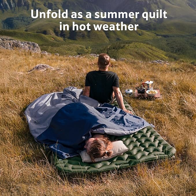 Naturehike Lightweight Compact Sleeping Bag, Envelope Ultralight Backpacking Sleeping Bag Portable, Waterproof, Comfort with Compression Sack for Cold&Warm, Camping, Traveling, Hiking