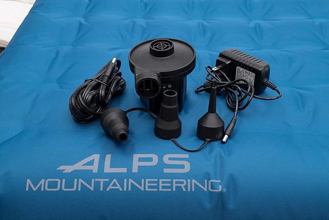 ALPS Mountaineering Vertex Air Bed, Twin or Queen Inflatable Mattress, Versatile Pump Included