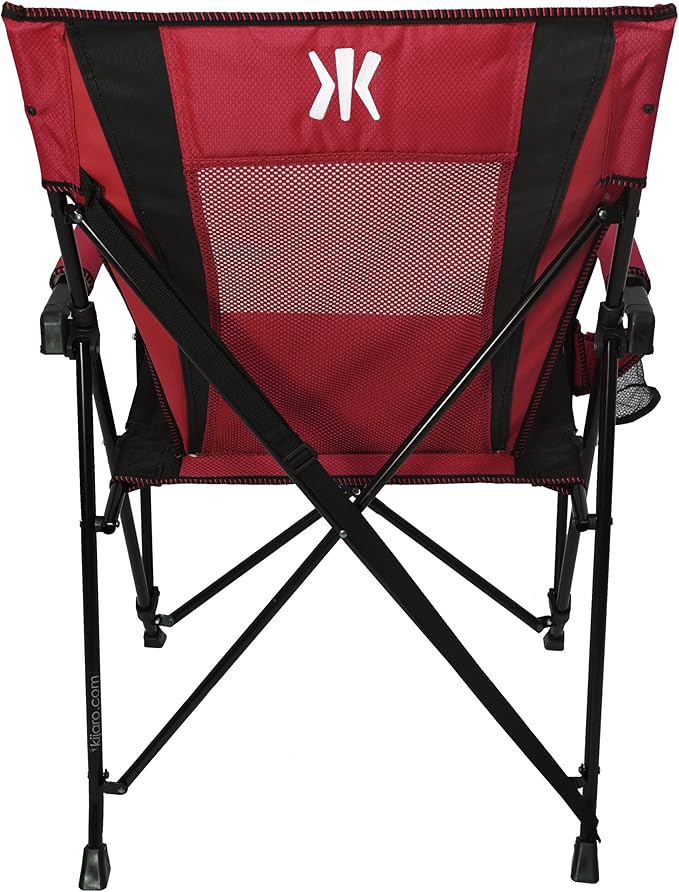 Kijaro Enjoy Versatile Folding Sports, Outdoor Chair & Lawn Chair, Dual Lock Feature, Red Rock Canyon (Hard Arm)