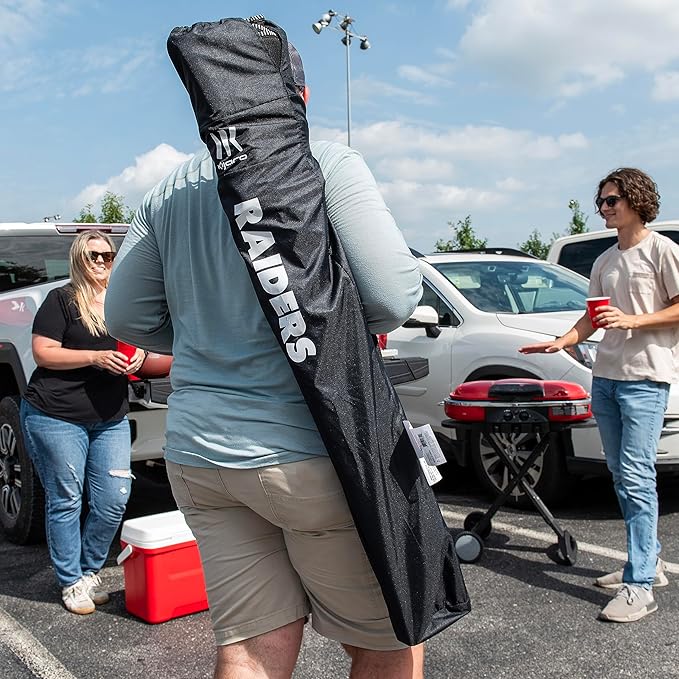 Kijaro Dual Lock Pro Sports Fan Folding Chair, 26" L x 35.5" W x 37" H, Las Vegas Raiders