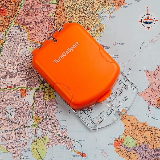 Boy Scout Sighting Compass - Adjustable Declination Mirror, Compass Base Plate, Orienteering & Hiking Navigation - Military Grade, Backpacking & Camping Tool