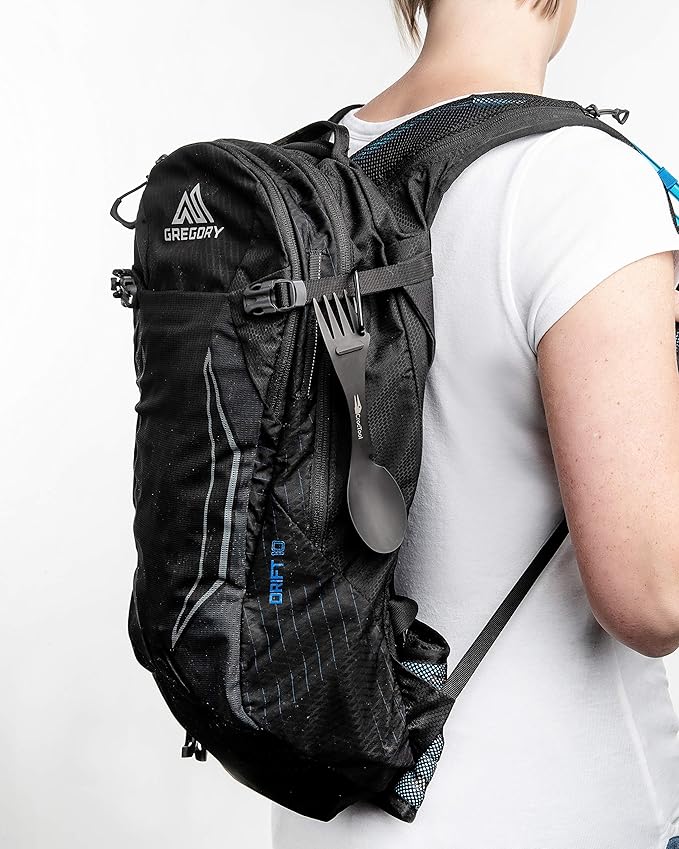 Spork Ultra Lightweight and Strong 5 in 1 Camping Utensil Set-Spoon+Fork+Knife+Peeler+Bottle Opener+Bag+Carry case. Ideal for Outdoors, Home or Office