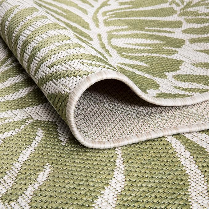 Keen Home Design Terrace Outdoor Area Rug - 5x8 Washable Indoor/Outdoor Rug for Patio, Kitchen, Balcony, Beach, Garden, Deck and Porch, Size: 5'3"x7'7"