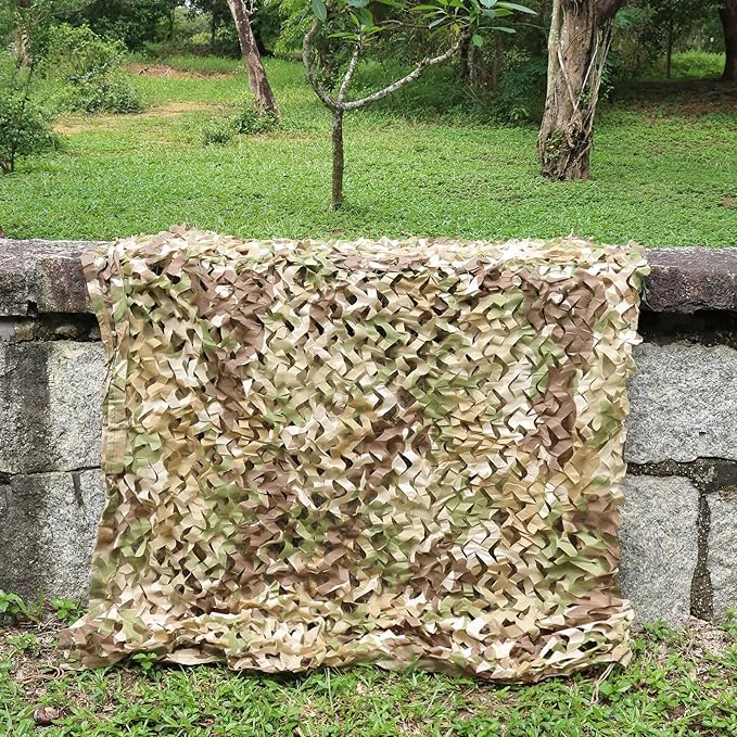 FLYEGO GEN 2 Camo Netting Camouflage Netting Hunting Blind Camo Net Camouflage Nets Military Surplus for Shooting Party Decoration Photograph Car Cover Sunshade