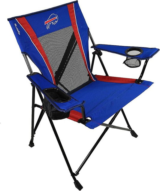 Kijaro Sports Fan Folding Chair, 26" L x 35.5" W x 37" H, Buffalo Bills