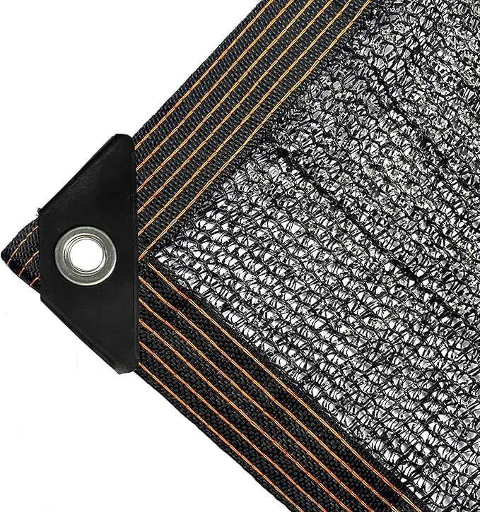 winemana 50% Black Shade Cloth, 20 x 30 FT Durable Mesh Tarp with Grommets, Garden Sunblock Shade Cloth Shading Antifreezing for Plants Cover, Greenhouse, Barns Kennel, Patio, Tomatoes