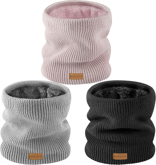 HONGTEYA Neck Gaiters for Men, Winter Neck Warmer Face for Men & Women,Thick Windproof Warm Lined Ski Mask