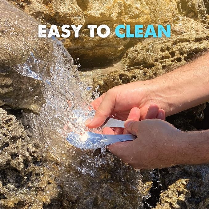 Tapirus - 5 Spork Of Steel Utensils Set - 8-inch Long Durable & Rust Proof Stainless Steel Spoon, Fork & Knife Flatware - For Camping, Fishing, & Hunting - With Bottle Opener & Carrying Case