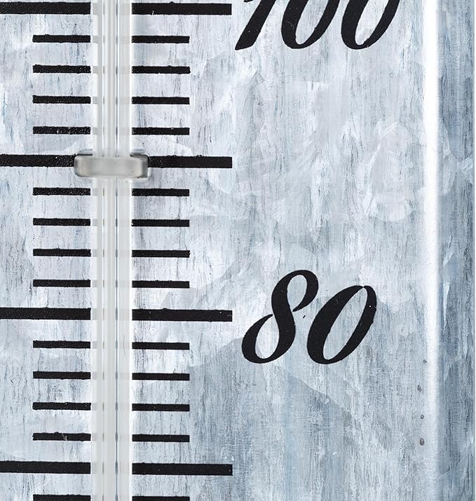 La Crosse 204-1550-INT 19.50" Galvanized Metal Analog Vertical Thermometer