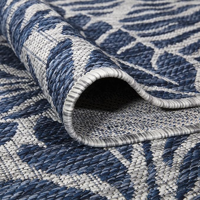 Keen Home Design Terrace Outdoor Area Rug - 8x10 Washable Indoor/Outdoor Rug for Patio, Kitchen, Balcony, Beach, Garden, Deck and Porch, Size: 7'7"x10'