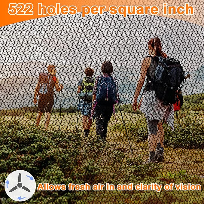 Benvo Mosquito Head Net Mesh, Face Neck Fly Netting Hood from Bugs Gnats Noseeums Screen Net for Any Outdoor Lover- with Carry Bags Fits Most Sizes of Hats Caps (2pcs, Grey, Updated Big Net)