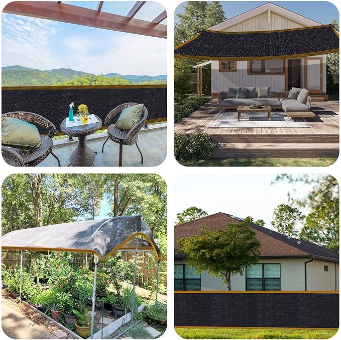 Shade Cloth -for Garden Plants,60-70% Sunblock Shade Neting -for Outdoor Garden Bed Neting Mesh Pergola Patio Lawn Sun Cloth - for Dog Kennel Cover Chicken Coop