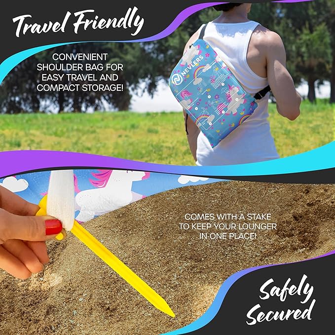 Nevlers Inflatable Lounger | 210T Polyester Inflatable Chair | No-Pump Blow Up Couch | Camping Couch Air Sofa Bed w/ 450 lbs. Cap., Pockets & Matching Bag | Use as Inflatable Couch for Adults & Kids