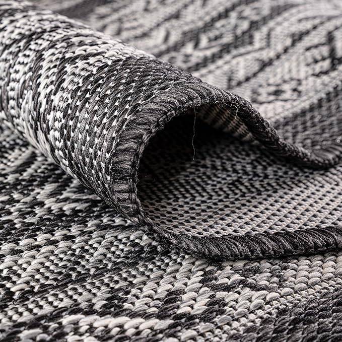 Keen Home Design Terrace Outdoor Area Rug - 5x8 Washable Indoor/Outdoor Rug for Patio, Kitchen, Balcony, Beach, Garden, Deck and Porch, Size: 5'3"x7'7"