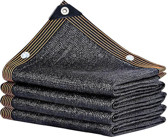 winemana 40% Black Shade Cloth, 6.6 x 10 FT Mesh Tarp with Grommets, Garden Sunblock Shade Cloth Shading Antifreezing for Plants Cover, Greenhouse, Barns Kennel, Patio, Tomatoes