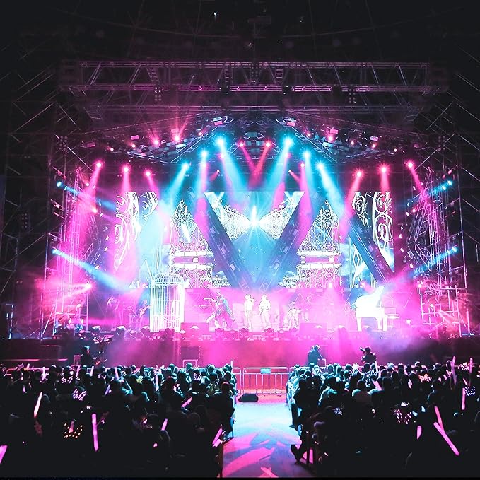 Glow Fever Glow in The Dark Sticks - 100 ct 6" Glow Sticks Bulk Party Pack with End Caps & Lanyards - Glow Party Favors for Concert, Festival, & Wedding Neon Light Sticks by Party Dragon, Multi