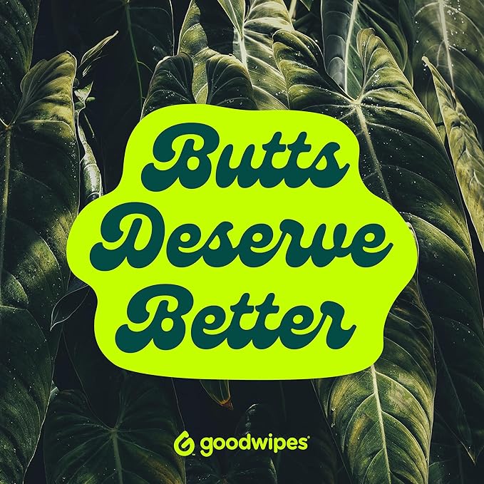 goodwipes Flushable Butt Wipes - Vitamin E & Aloe - Sewer & Septic Safe - Extra Large Adult Wet Wipes For Women & Men - Bathroom Essentials - Cedar, 318 Count (6 Packs + 1 Travel)