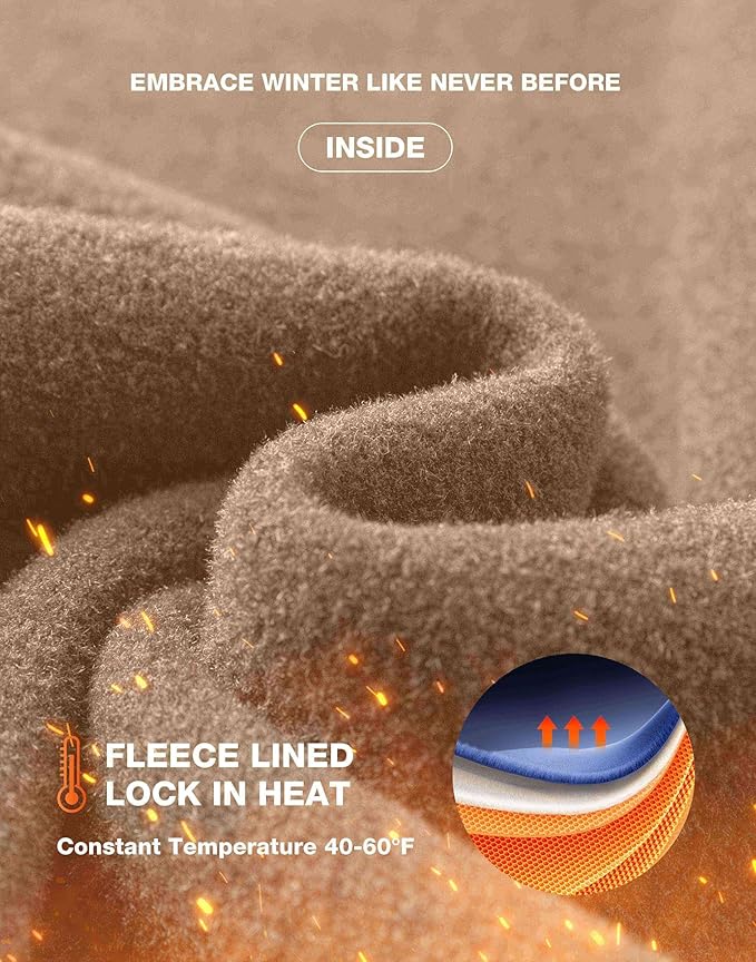 G Gradual Women's Fleece Lined Pants Water Resistant Winter Thermal Flare Leggings Hiking Snow Pants for Women 4 Pockets