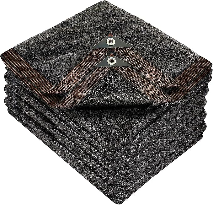 winemana 50% Black Shade Cloth, 20x 20 FT Durable Mesh Tarp with Grommets, Garden Sunblock Shade Cloth Shading Antifreezing for Plants Cover, Greenhouse, Barns Kennel, Patio, Tomatoes