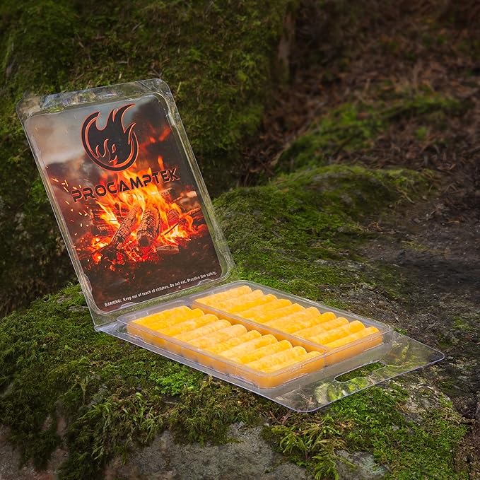 Fire Plugs 100% Waterproof Fire Starter for Emergencies, Survival, Campfire, Fire Pits, Grills | Burns 5+ Minutes, All Natural, Non-Toxic