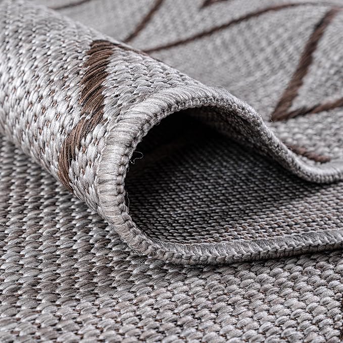 Keen Home Design Terrace Outdoor Area Rug - 4x6 Washable Indoor/Outdoor Rug for Patio, Kitchen, Balcony, Beach, Garden, Deck and Porch, Size: 3'10"x5'7"