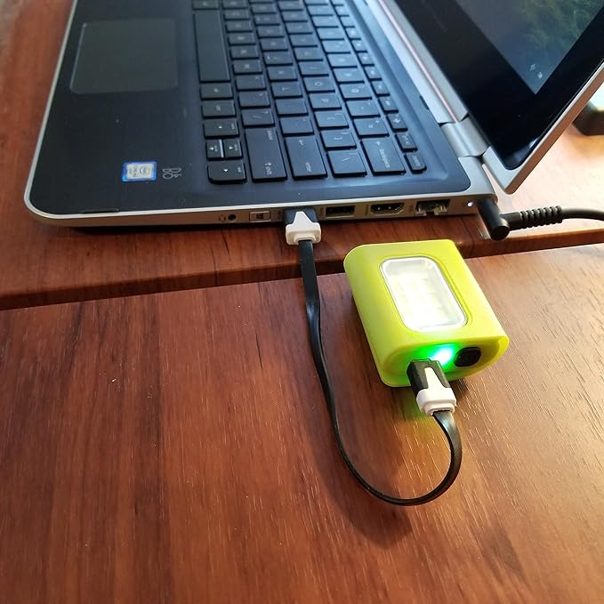 Bright Eyes 200 Lumen Firefly 2-Pack Clip On LED Safety Running and Jogging Light - USB Rechargeable - 2 Pack - Also for Hiking, Camping, Working and Much More!! (Fluorescent Green)