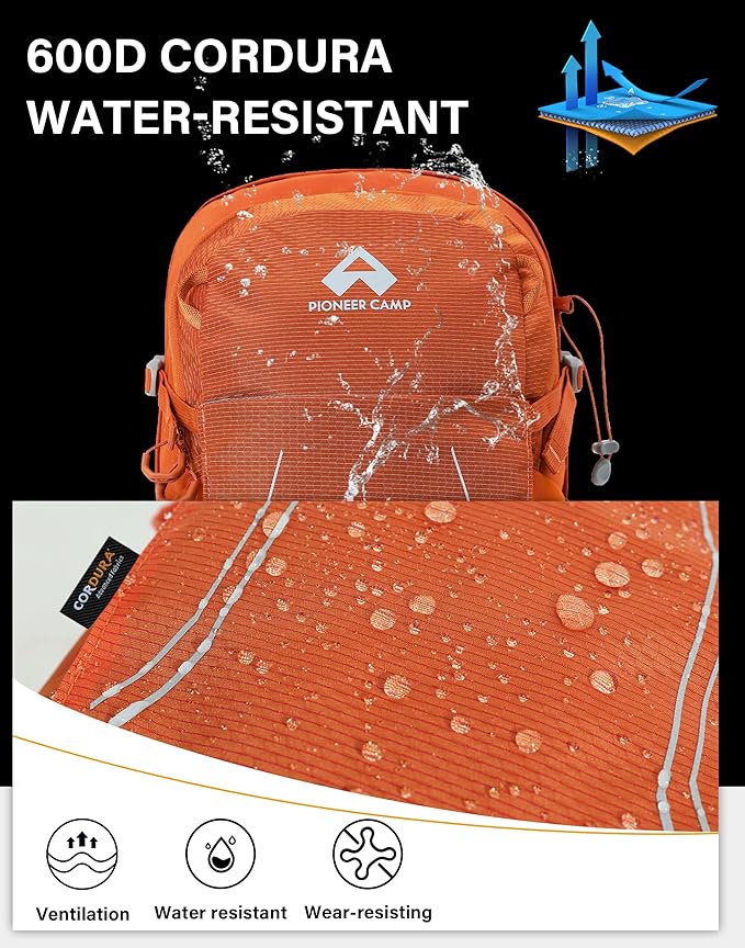 Pioneer Camp Hiking Backpack 22L Small Hiking Hydration Gear Lightweight Camping Backpack Travel Daypack for Women Men