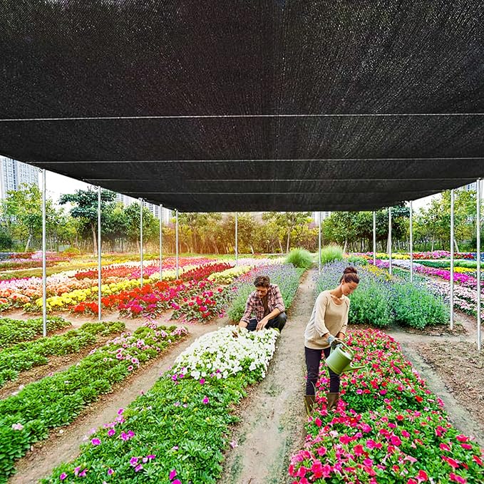 Shade Cloth 90% Sunblock Net for Garden Patio,Shade Sails -for Plants Greenhouse Outdoor Pergola Lawn Swimming Sun Protection Covers for Kennel Chicken Coop Easier to Hang Neting Cover, 3x3 FT