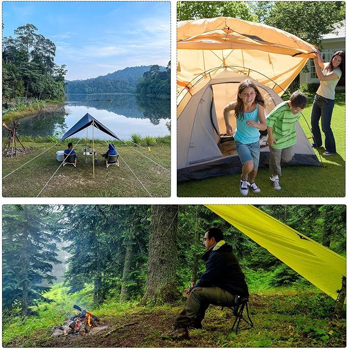 MECCANIXITY Tent Rope Adjusters Aluminum Alloy Tensioners Guyline Cord Fasteners for Outdoor Camping