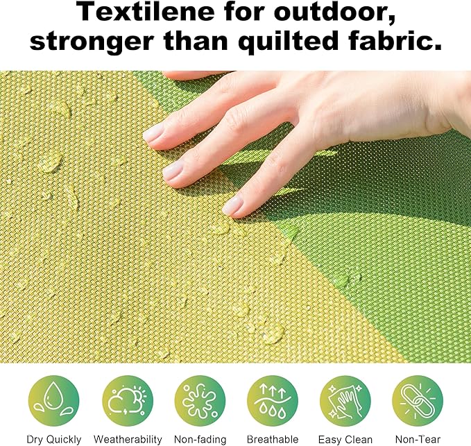 14ft Two Person Outdoor Hammock, Portable Camping with Folding Steel Spreader Bar, Carrying Bag, Carabiners, Tree Straps, Pillows, Quick Dry Textilene Fabric, 550 lbs Capacity (Jungle Green)