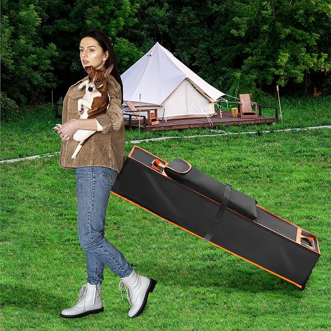 10 x 10 x 66in Canopy Bag Replacement for 10 x 10 Pop Up Canopy Tent with Roller Wheels - Canopy Carrying Bag with Handles - Pop Up Canopy Replacement Parts - 600D Waterproof Oxford Fabric