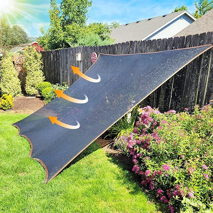 QLOFEI 10x20FT Shade Cloth - for Garden Plants Greenhouse,70% Sunblock Shade Neting -for Outdoor Garden Pergola Patio Lawn Kennel Chicken Coop Easier to Hang Plant