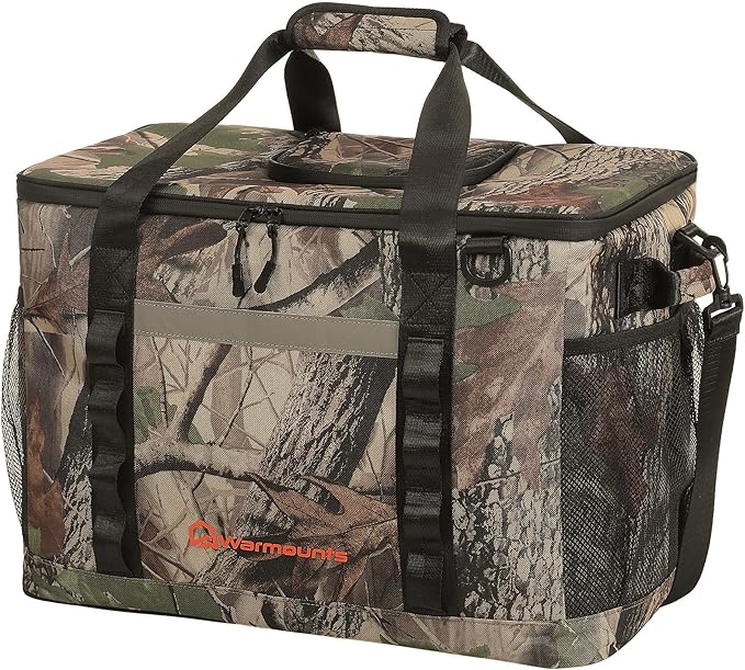 Insulated Cooler Bag 48/75 Cans, Soft Sided Portable Lunch Bag Coolers w/Zippered Top, Leak Proof PVC Interlayer, 5-Layer Insulation Large Ice Chest Bag for Travel, Camping, Beach, Picnic