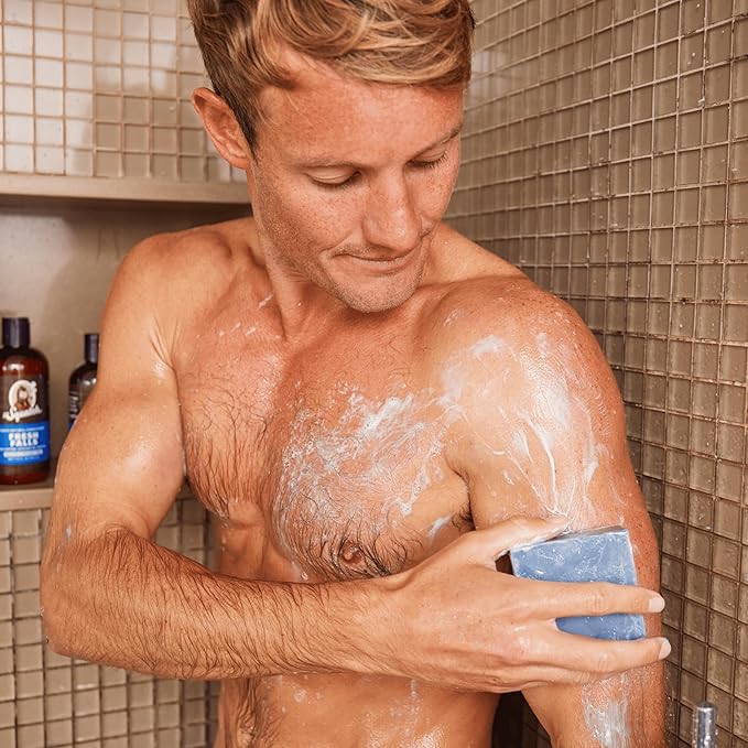 Dr. Squatch Natural Bar Soap for Men - Cold Process Soap with No Harsh Chemicals - Sierra Storm, Sandalwood Summit & Birchwood Breeze (5 oz, 3-Pack)