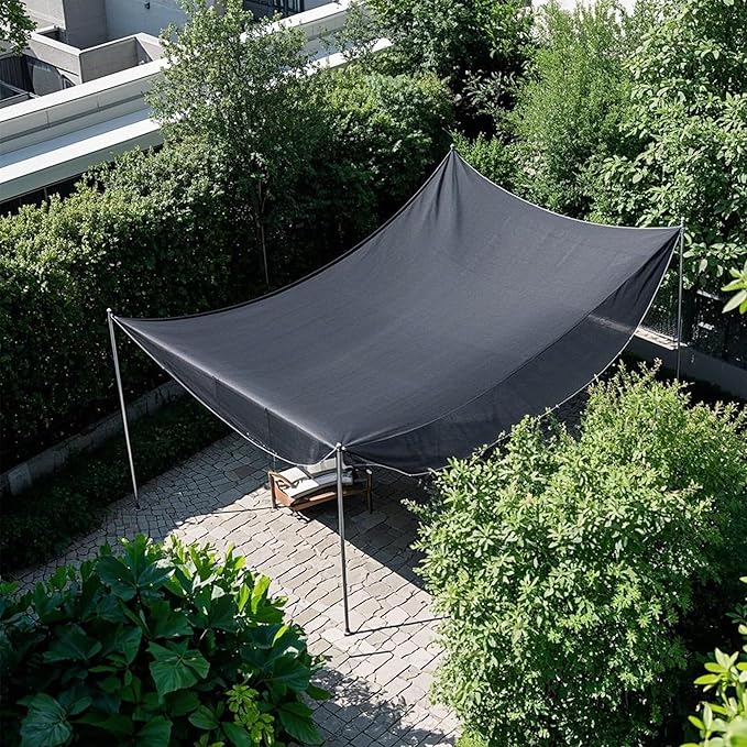 winemana Black Shade Cloth 40%, 8x20 FT Mesh Tarp - Garden Shade for Greenhouse, Patio, Vegetables, Plants Cover and Chicken Coops, Sun Shade Net for Outdoor Protection with Reinforced Grommets