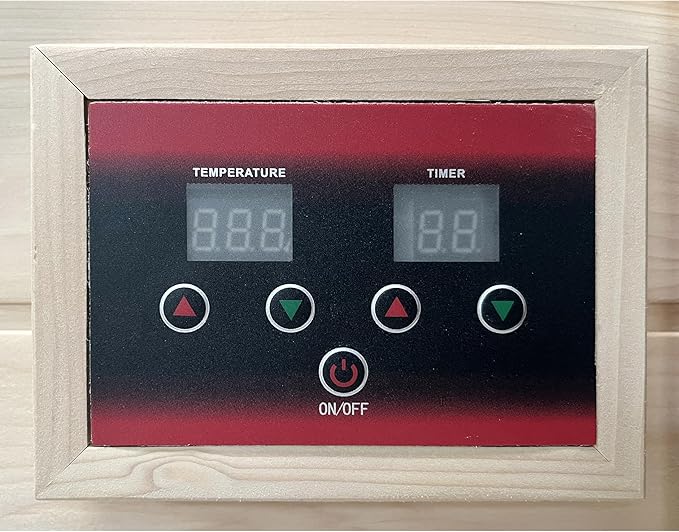 Durasage 1-Person Carbon Infrared Sauna for Home Use – Indoor Hemlock Wood Sauna with 760W Heating Panels, Digital Touchpad, Relaxation Spa, Easy Assembly, Full Body Detox, Stress Relief