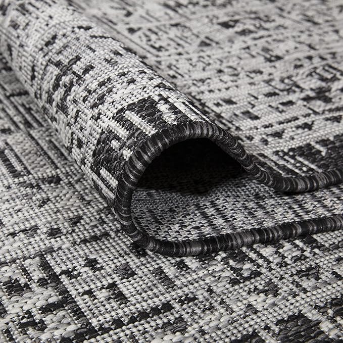 Keen Home Design Terrace Outdoor Area Rug - 8x10 Washable Indoor/Outdoor Rug for Patio, Kitchen, Balcony, Beach, Garden, Deck and Porch, Size: 7'7"x10'