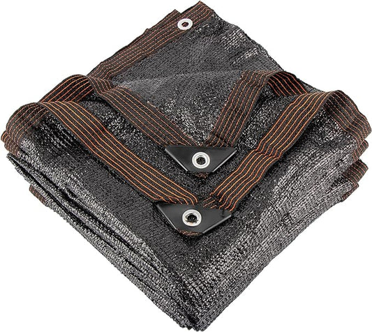 70% 20 X 20 FT Black Shade Cloth, Outdoor Sunblock Shade Cloth with Grommets, Durable Sun Shade Netting Shading Antifreezing for Patio, Garden, Plants Cover, Greenhouse, Barns, Dog Kennel