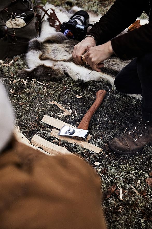 1844 Helko Werk Germany Classic Pathfinder Hatchet - Made in Germany Camping, Bushcraft, Survival, Backpacking, Small Lightweight Hatchet - Head 1.25 lbs, Handle 15 in. (Pathfinder) #11438