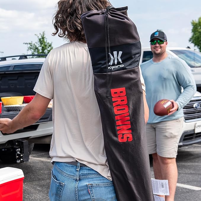Kijaro Sports Fan Folding Chair, 26" L x 35.5" W x 37" H, Cleveland Browns