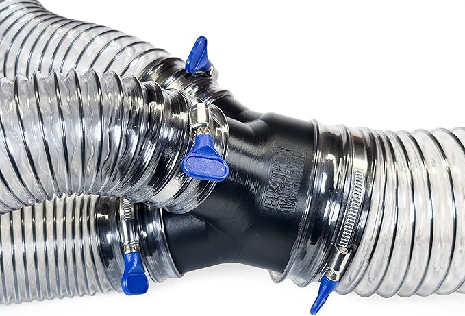 4" to 2-1/2" 3-Way Dust Collection Splitter Junction Fitting, Multi Port Fits Standard Hoses and Shop Vac Accessories, Dust Medusa