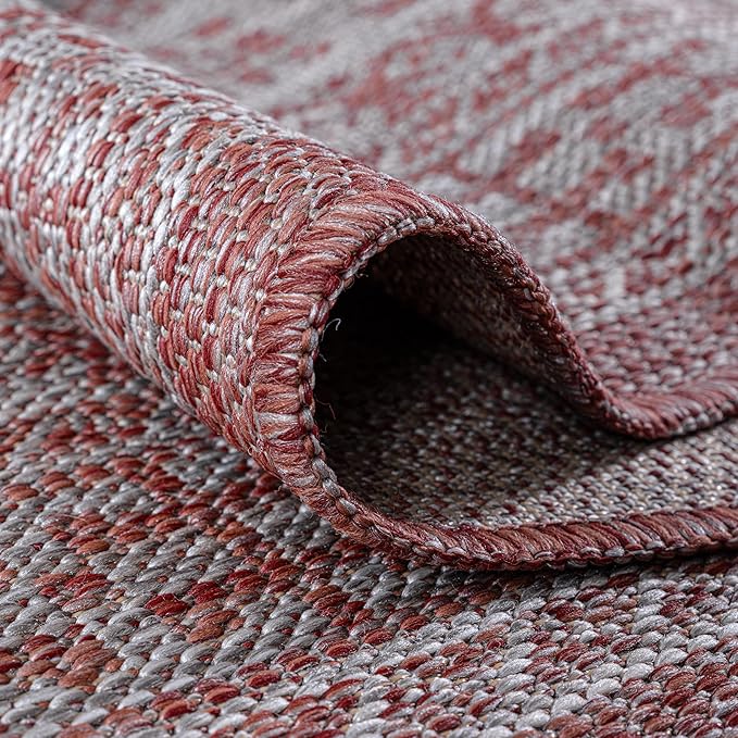 Keen Home Design Terrace Outdoor Area Rug - 4x6 Washable Indoor/Outdoor Rug for Patio, Kitchen, Balcony, Beach, Garden, Deck and Porch, Size: 3'10"x5'7"