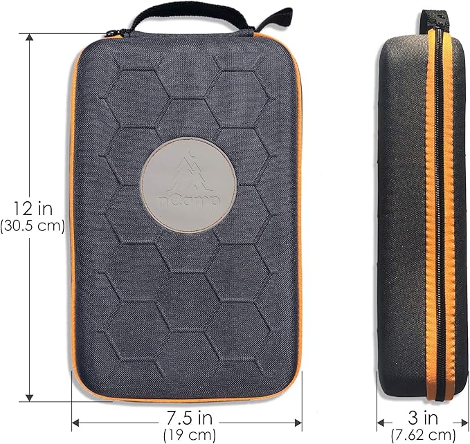 nCamp - Camping Stove Bag, Backpacking Stove Carrying Case for Camping Accessories, Compact & Lightweight, 12 x 7.5 x 3 inches