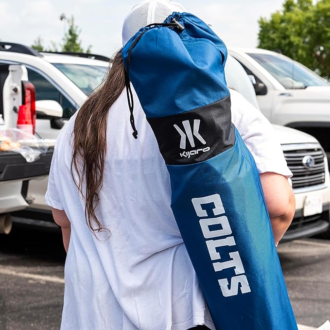 Kijaro Sports Fan Folding Chair, 26" L x 35.5" W x 37" H, Indianapolis Colts